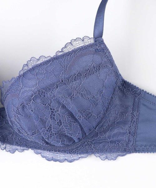 AMPHI（アンフィ）の「【まる胸メイク】A～Gカップ 推し活･推し事応援 ブラ&ショーツセット（ブラ&ショーツ・レディース・ホワイト/ブラック/ピンク/オレンジ/ブルー/レッド/クリアグリーン/クリアイエロー/ライトパープル/ベージュ/ダークカーキ/アイボリー/サックスブルー/バイオレット/ライトグリーン/ネイビー/サーモンピンク・B65/B70/B75/C65/C70/C75/D65/D70/D75/E65/E70/E75/A70/A75/F65/F70/F75/G65/G70/G75）」の19枚目の写真