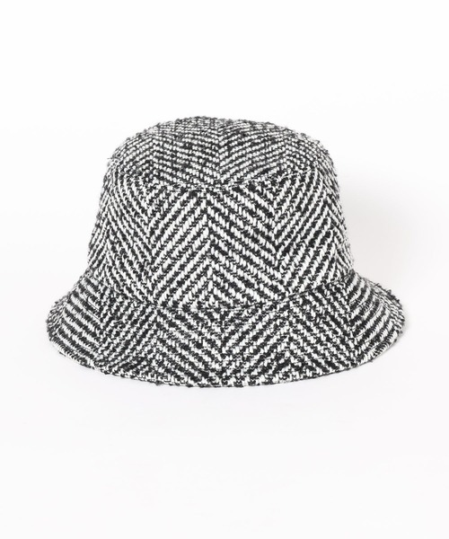 HARE（ハレ）の「ツイードバケットハット(HARE)（ハット・メンズ・ブラック/ホワイト・FREE）」の11枚目の写真
