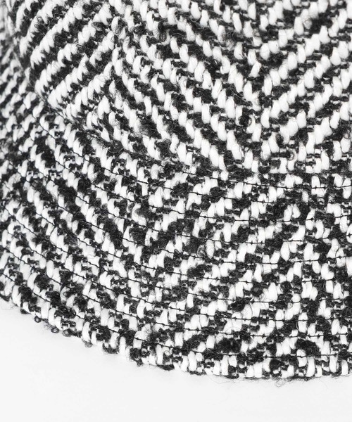 HARE（ハレ）の「ツイードバケットハット(HARE)（ハット・メンズ・ブラック/ホワイト・FREE）」の9枚目の写真