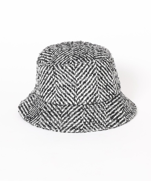 HARE（ハレ）の「ツイードバケットハット(HARE)（ハット・メンズ・ブラック/ホワイト・FREE）」の14枚目の写真