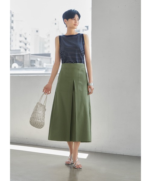 STYLE DELI(スタイルデリ)の「ボーダー柄サマーニットトップス(ニット/セーター・レディース・ネイビー/ブルー・MEDIUM)」の5枚目の写真
