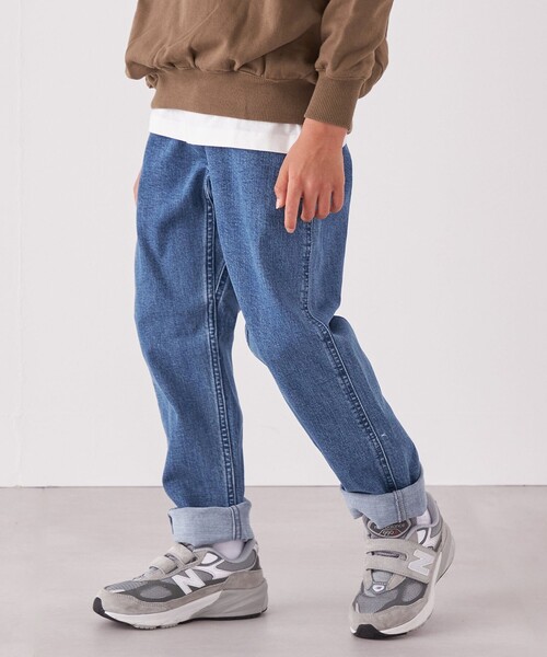 ROKX(ロックス)の「【SHIPS any別注】ROKX: 〈ストレッチ〉デニム パンツ<KIDS>◆(デニムパンツ・キッズ・ブルー/ブラック/ネイビー・S(110-120㎝)/M(125-135㎝)/L(140-150㎝))」の3枚目の写真