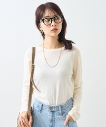 FREAK'S STORE | シアー ロングスリーブ Tシャツ/長袖Tシャツ(Tシャツ/カットソー)