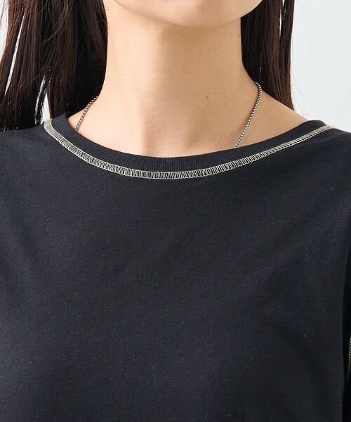 FREAK'S STORE（フリークスストア）の「シアー ロングスリーブ Tシャツ/長袖Tシャツ（Tシャツ/カットソー・レディース・ピンク/オフホワイト/ブラック・ﾌﾘ-）」の17枚目の写真