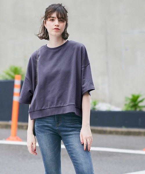 coca（coca）（コカ）の「スウェットプルオーバー（スウェット・レディース・アイボリー/パープル/ブラック/その他・L/M）」の3枚目の写真