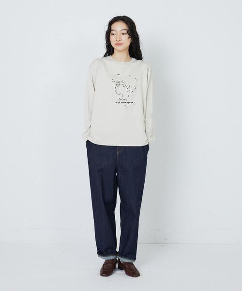 conges payes ADIEU TRISTESSE(コンジェ ペイエ アデュートリステス)の「山口一郎さんコラボ長袖Tシャツ(Tシャツ/カットソー・レディース・ブラック系その他/ホワイト系その他/ベージュ系その他・FREE)」の4枚目の写真