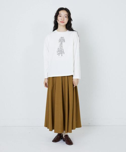 conges payes ADIEU TRISTESSE(コンジェ ペイエ アデュートリステス)の「山口一郎さんコラボ長袖Tシャツ(Tシャツ/カットソー・レディース・ブラック系その他/ホワイト系その他/ベージュ系その他・FREE)」の17枚目の写真