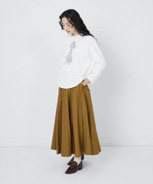 conges payes ADIEU TRISTESSE(コンジェ ペイエ アデュートリステス)の「山口一郎さんコラボ長袖Tシャツ(Tシャツ/カットソー・レディース・ブラック系その他/ホワイト系その他/ベージュ系その他・FREE)」の16枚目の写真