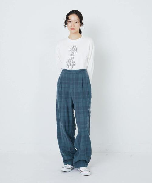 conges payes ADIEU TRISTESSE(コンジェ ペイエ アデュートリステス)の「山口一郎さんコラボ長袖Tシャツ(Tシャツ/カットソー・レディース・ブラック系その他/ホワイト系その他/ベージュ系その他・FREE)」の13枚目の写真