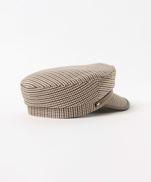 BEAMS HEART(ビームスハート)の「BEAMS HEART / 千鳥格子 マリンキャスケット(キャスケット・レディース・ブラック/ブラウン・ONE SIZE)」の8枚目の写真