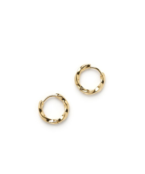 colleca la（コレカラ）の「[stainless]ステンレス・ツイストワンタッチフープピアス〈金属アレルギー対応〉（ピアス（両耳用）・レディース・シルバー/ゴールド・ﾌﾘ-）」の8枚目の写真