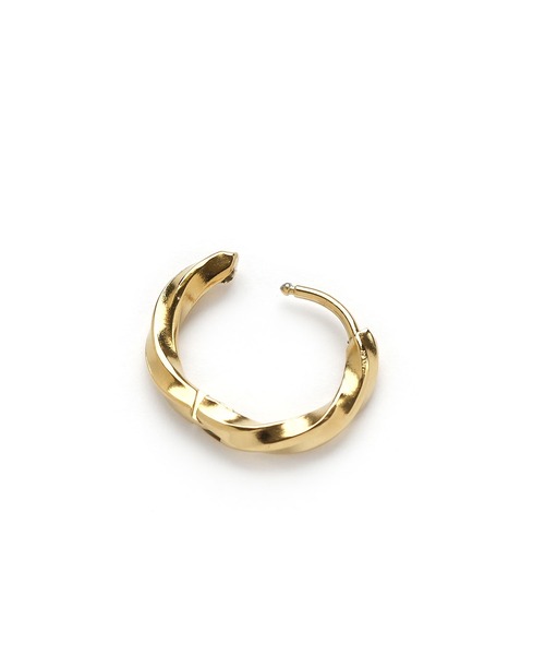 colleca la（コレカラ）の「[stainless]ステンレス・ツイストワンタッチフープピアス〈金属アレルギー対応〉（ピアス（両耳用）・レディース・シルバー/ゴールド・ﾌﾘ-）」の9枚目の写真