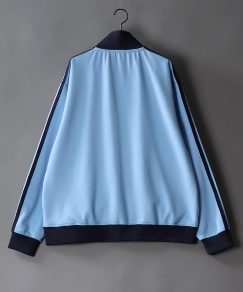 SITRY（シトリー）の「side line logo stitch track jacket / サイドライン ロゴ刺繍 トラックジャケット ジャージ（ジャージ・メンズ・ブラック/カーキ/サックスブルー/サンドベージュ・M/L）」の10枚目の写真
