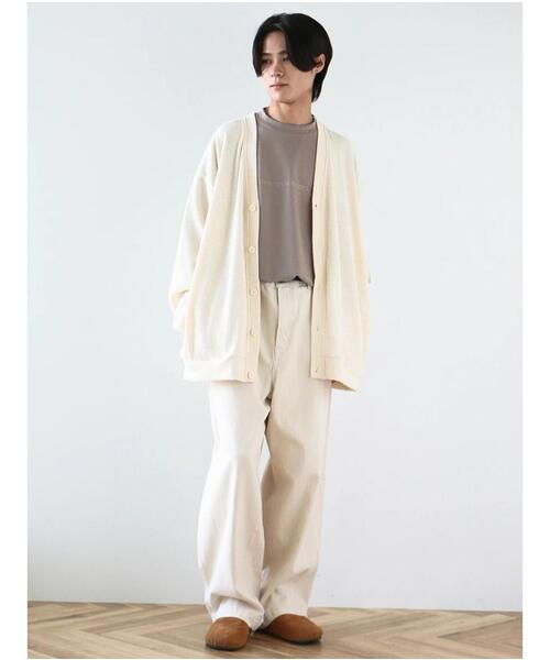 CRAFT STANDARD BOUTIQUE(クラフトスタンダードブティック)の「ワッフルカーディガン(カーディガン/ボレロ・メンズ・アイボリー/ブラック/レッド系その他5/モカ・M/L)」の9枚目の写真