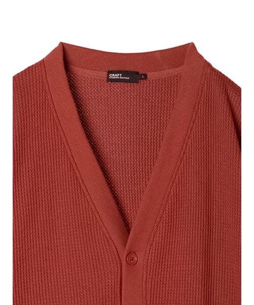 CRAFT STANDARD BOUTIQUE(クラフトスタンダードブティック)の「ワッフルカーディガン(カーディガン/ボレロ・メンズ・アイボリー/ブラック/レッド系その他5/モカ・M/L)」の14枚目の写真