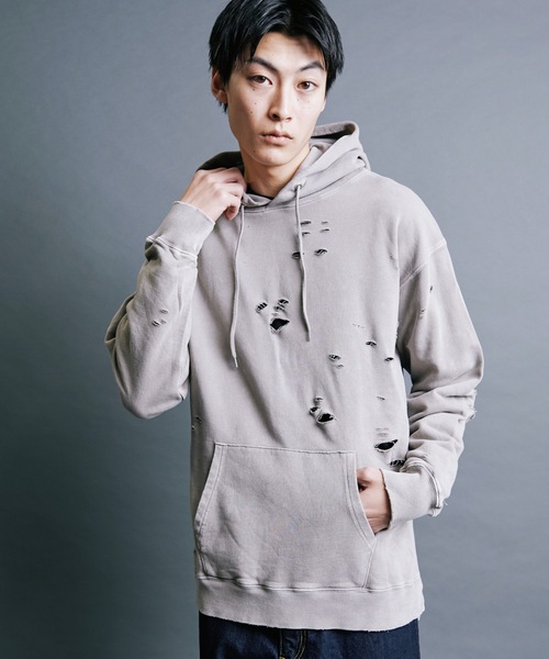 【Dime】3トーンスプレットパーカー VANS Dime ダイム パーカー SPARKLE HOODIE INDIGO スパークル
