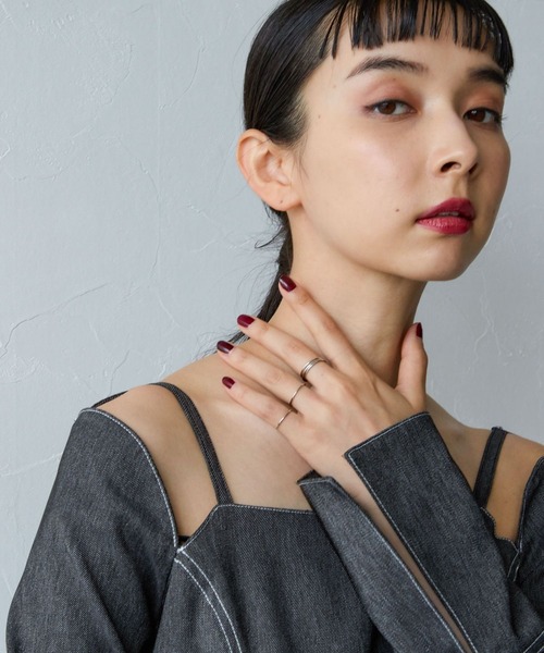 HARE（ハレ）の「ステンレス/Thin Ring 5set(HARE)（リング・レディース・シルバー・FREE）」の6枚目の写真