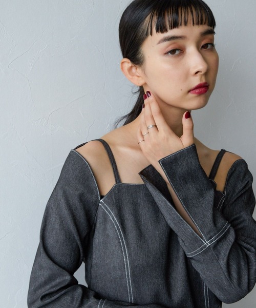 HARE（ハレ）の「ステンレス/Thin Ring 5set(HARE)（リング・レディース・シルバー・FREE）」の7枚目の写真