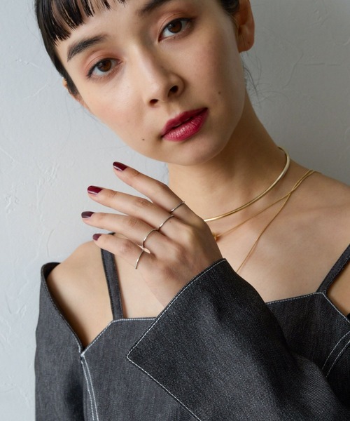 HARE（ハレ）の「ステンレス/Thin Ring 5set(HARE)（リング・レディース・シルバー・FREE）」の9枚目の写真