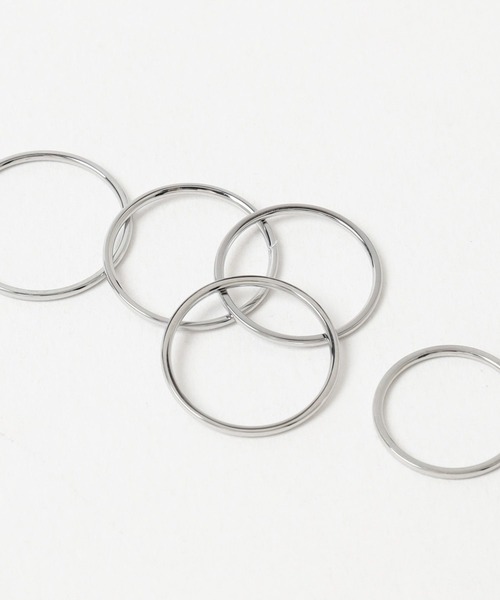 HARE（ハレ）の「ステンレス/Thin Ring 5set(HARE)（リング・レディース・シルバー・FREE）」の13枚目の写真
