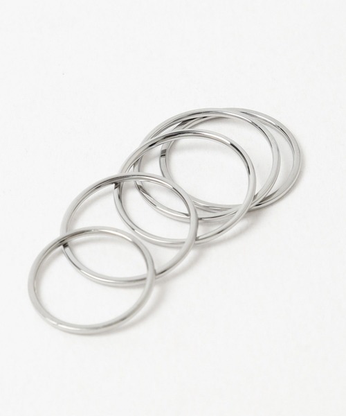 HARE（ハレ）の「ステンレス/Thin Ring 5set(HARE)（リング・レディース・シルバー・FREE）」の14枚目の写真