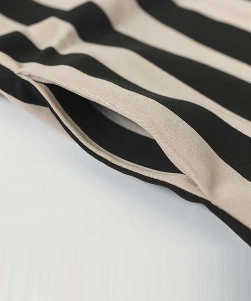 antiqua（アンティカ）の「ストライプ柄サロペット（サロペット/オーバーオール・キッズ・ブラック・150/130/120/140/160）」の19枚目の写真