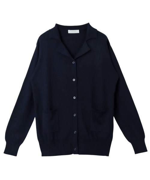 セール】襟付きニットカーディガン（カーディガン/ボレロ）｜evernavy