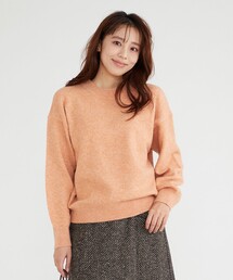 【洗える】クルーネックニット プルオーバー