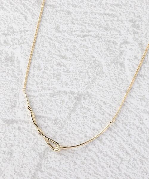 grove(グローブ)の「◆ツイストメタルスライダーネックレス【3WAY】(ネックレス・レディース・ゴールド/ピンクゴールド/シルバー・00)」の3枚目の写真