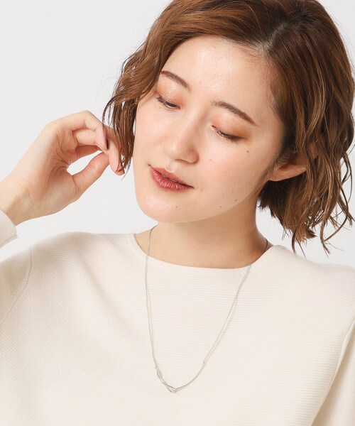grove(グローブ)の「◆ツイストメタルスライダーネックレス【3WAY】(ネックレス・レディース・ゴールド/ピンクゴールド/シルバー・00)」の8枚目の写真