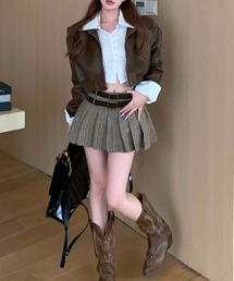 urge：（アージコロン ）の「【URGE：】ライダース シングル フ合成皮革 ジャケット（ライダースジャケット）」