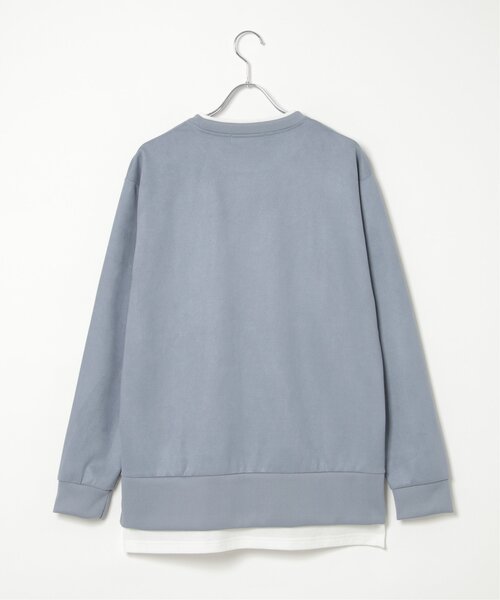 ikka(イッカ)の「【抗菌防臭/吸水速乾】清潔フェイクスエードレイヤード(スウェット・メンズ・グリーン/マスタード/ライトグレー/チャコールグレー/ブルー・XL/S/M/L)」の22枚目の写真