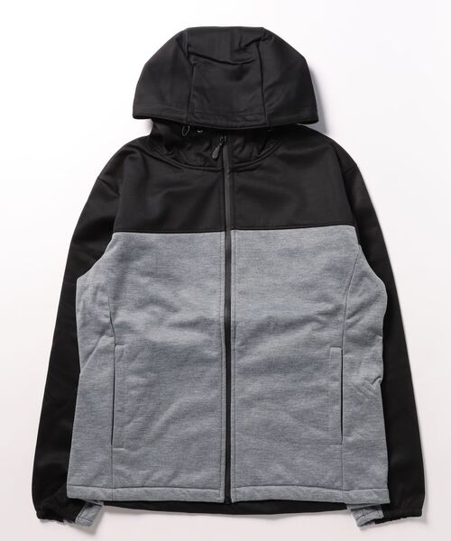 STYLEBLOCK(スタイルブロック)の「防風カット切替え止水ZIPパーカー(パーカー・メンズ・杢グレー/カーキ/ネイビー/チャコール・L/M)」の7枚目の写真
