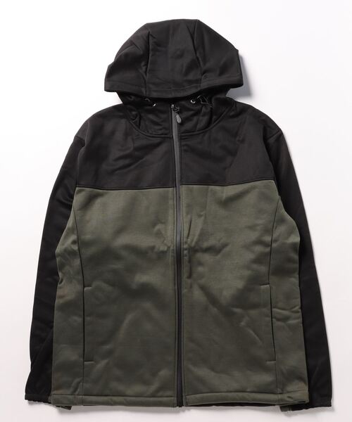 STYLEBLOCK(スタイルブロック)の「防風カット切替え止水ZIPパーカー(パーカー・メンズ・杢グレー/カーキ/ネイビー/チャコール・L/M)」の9枚目の写真