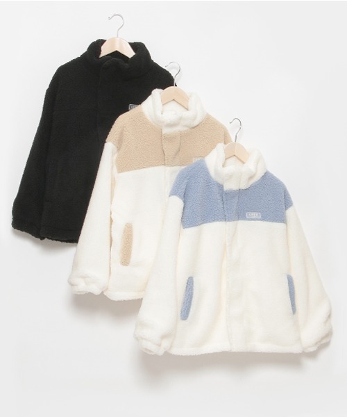 LOVETOXIC(ラブトキシック)の「ボアブルゾン(ブルゾン・キッズ・ベージュ/ブラック/サックスブルー・M/L/S/SS)」の7枚目の写真