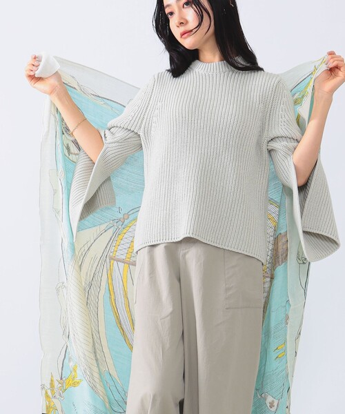 manipuri(マニプリ)の「manipuri / バルーン リネン ストール(ストール/ショール・レディース・オフホワイト・ONE SIZE)」の2枚目の写真