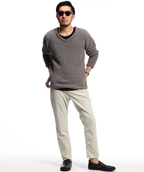 B:MING by BEAMS（ビーミングバイビームス）の「【OCEANS12月号掲載】ビーミング by ビームス / コーデュロイストレッチアンクルパンツ（その他パンツ・メンズ・ホワイト/グレー/サックスブルー/ネイビー・MEDIUM/LARGE/X-LARGE/SMALL）」の12枚目の写真