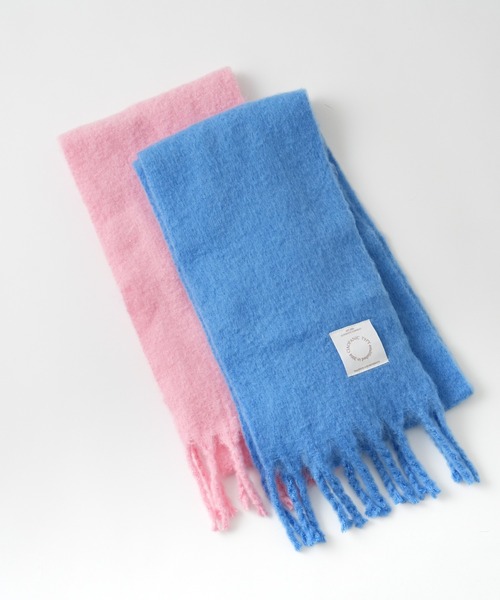 CIAOPANIC TYPY（チャオパニックティピー）の「【KIDS】太フリンジマフラー（マフラー・キッズ・ブルー/ピンク・ONESIZE）」の3枚目の写真