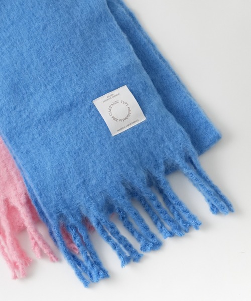 CIAOPANIC TYPY（チャオパニックティピー）の「【KIDS】太フリンジマフラー（マフラー・キッズ・ブルー/ピンク・ONESIZE）」の4枚目の写真