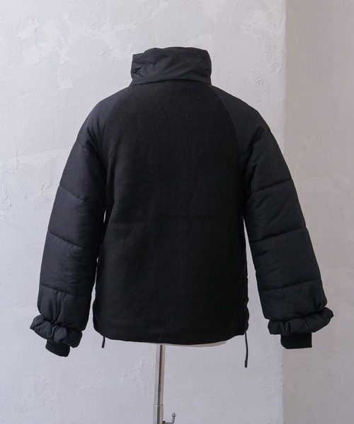 Diable baiser（ディアブルベーゼ）の「スタンドカラー中綿ジャケットコート（その他アウター・レディース・ブラック・MEDIUM/XX-LARGE/X-LARGE/LARGE）」の12枚目の写真