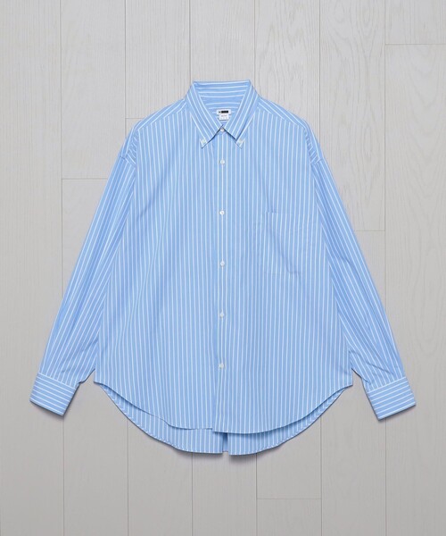 美品✨ユナイテッドアローズ　ストライプ ボタンダウン ビッグシャツ　ゆったり H BEAUTY&YOUTH UNITED ARROWS（エイチビューティーアンドユース