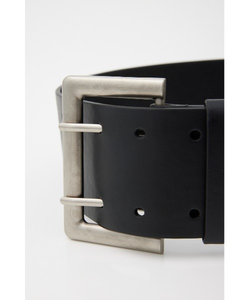 SLY（スライ）の「W PIN WIDE BELT ダブル ピン ワイド ベルト（ベルト・レディース・ブラウン/ブラック・FREE）」の4枚目の写真