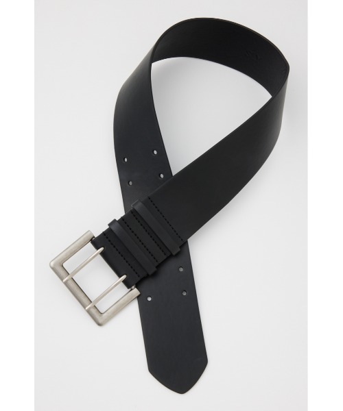 SLY（スライ）の「W PIN WIDE BELT ダブル ピン ワイド ベルト（ベルト・レディース・ブラウン/ブラック・FREE）」の7枚目の写真