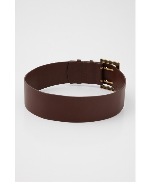 SLY（スライ）の「W PIN WIDE BELT ダブル ピン ワイド ベルト（ベルト・レディース・ブラウン/ブラック・FREE）」の14枚目の写真