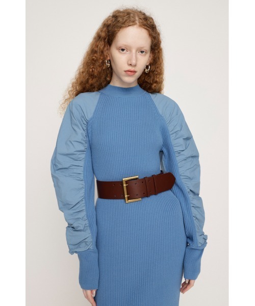 SLY（スライ）の「W PIN WIDE BELT ダブル ピン ワイド ベルト（ベルト・レディース・ブラウン/ブラック・FREE）」の18枚目の写真