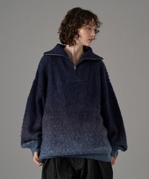 ONCILY(IVF[)HALF ZIP SHAGGY ASSORT VOLUME KNIT / n[tWbvVM[A\[g{[jbg(jbg/Z[^[)