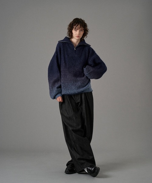 USS2 チェック柄 ハーフジップジャケット M USS2 チェック柄 ハーフジップジャケット M