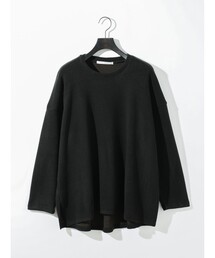 MIDIUMISOLID for Ladies リブワイドプルオーバー