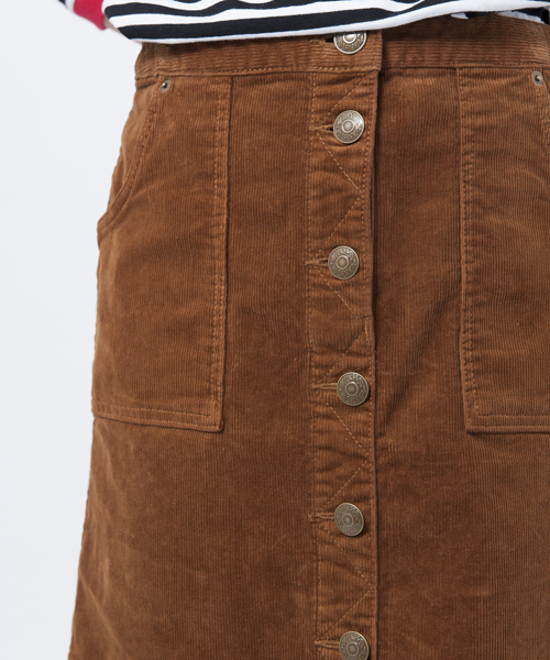 MILKFED.(ミルクフェド)の「FRONT BUTTON SKIRT(スカート・レディース・ホワイト/ベージュ/インディゴブルー・MEDIUM/SMALL)」の7枚目の写真