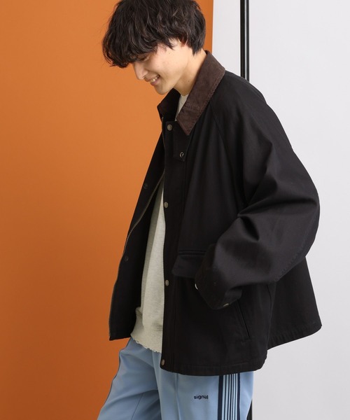 RAGEBLUE(レイジブルー)の「襟コーデュロイ/ルーズハンティングジャケット(ミリタリージャケット・メンズ・カーキ/ブラック・MEDIUM/LARGE)」の20枚目の写真